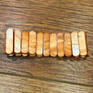 Orange Shell Bracelet